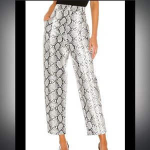 Revolve LPA Marco Pant Snake Sequin Embellishment Size XXS